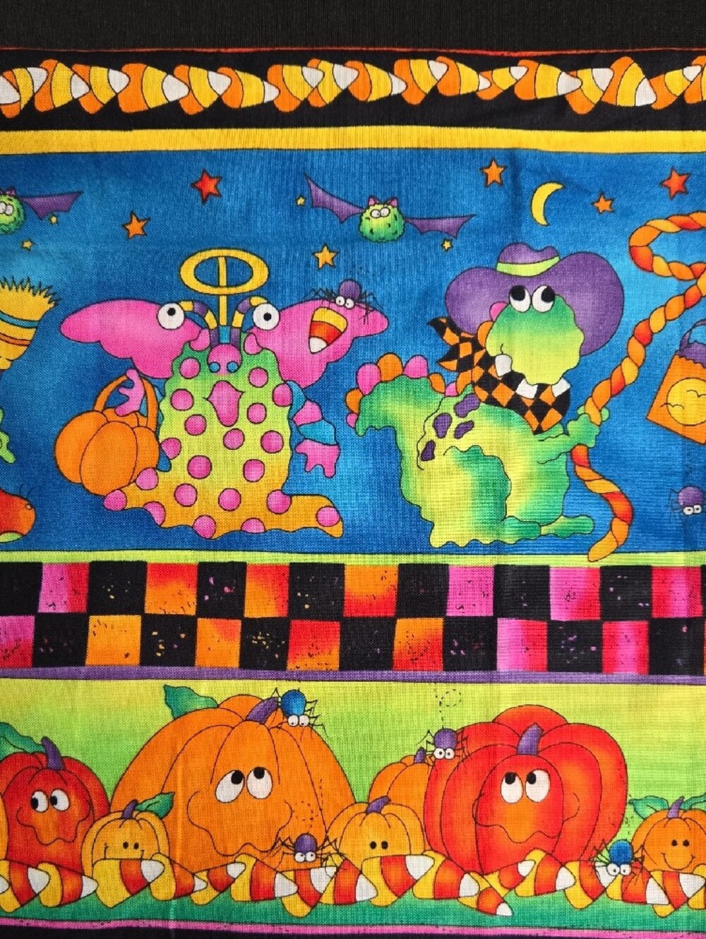 ๐๐๐KidStuff Boo To You , Cheri L. Strole Halloween Fabric 34"x44" - Picture 4 of 6